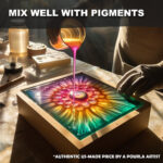 Pourla epoxy mix well with pigments