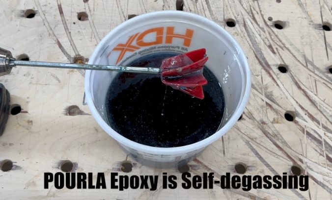 Pourla Epoxy is self-degassing