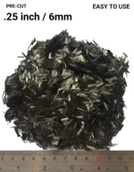 .25 inch / 6mm pre cut Chopped Carbon Fiber Flake 1.1 lb