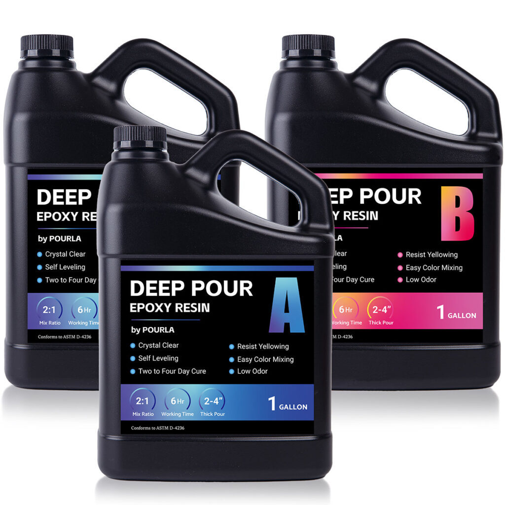 Pourla 3 Gallon Deep Pour Epoxy 2 to 4 inches kit