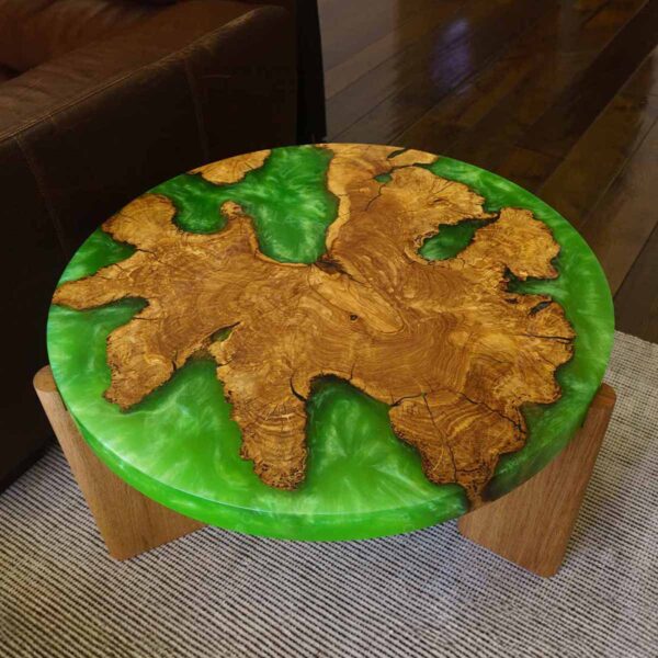 Verdant Oasis Coffee Table made by Pourla Artist in USA