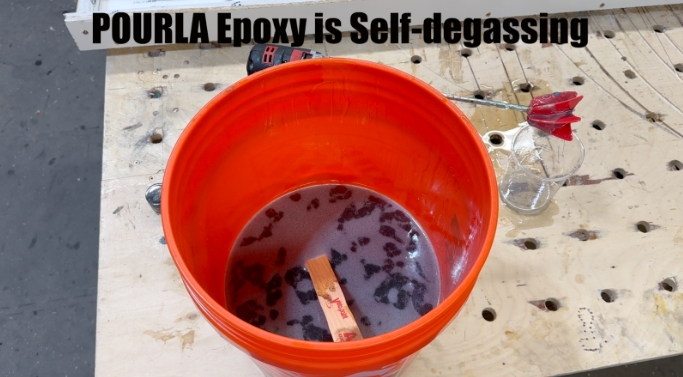 POURLA Epoxy is Self Degassing