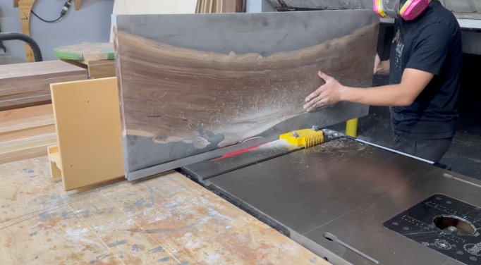 Cutting the Ash Gray Coffee Table