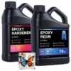 pourla 32 oz epoxy resin for art and diy crafts 16oz of epoxy resin and 16oz of epoxy hardener