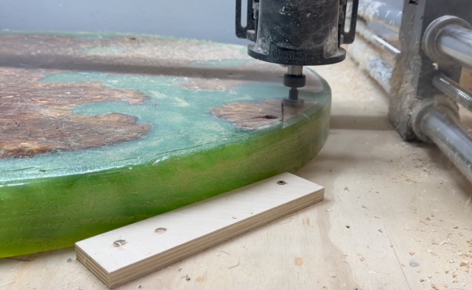 verdant oasis epoxy coffee table pic 8