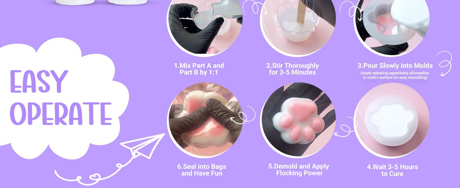 Liquid Silicone for Taba Squishy Making steps