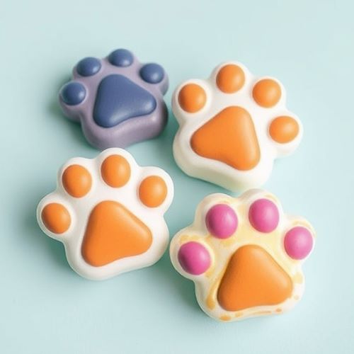 Squishies decorated with paint