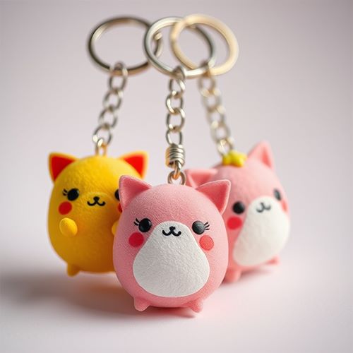 Squishies on keychains