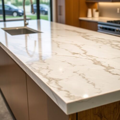 a stone like counter top made with Pourla Epoxy Resin