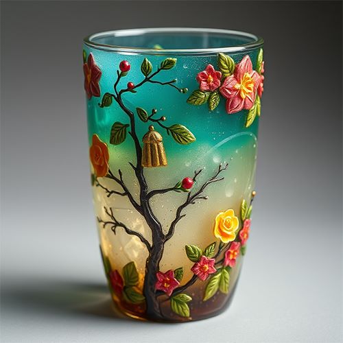 resin tumbler made with Pourla Epoxy Resin