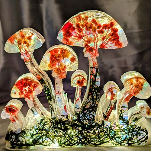 Resin Mushroom Lamp