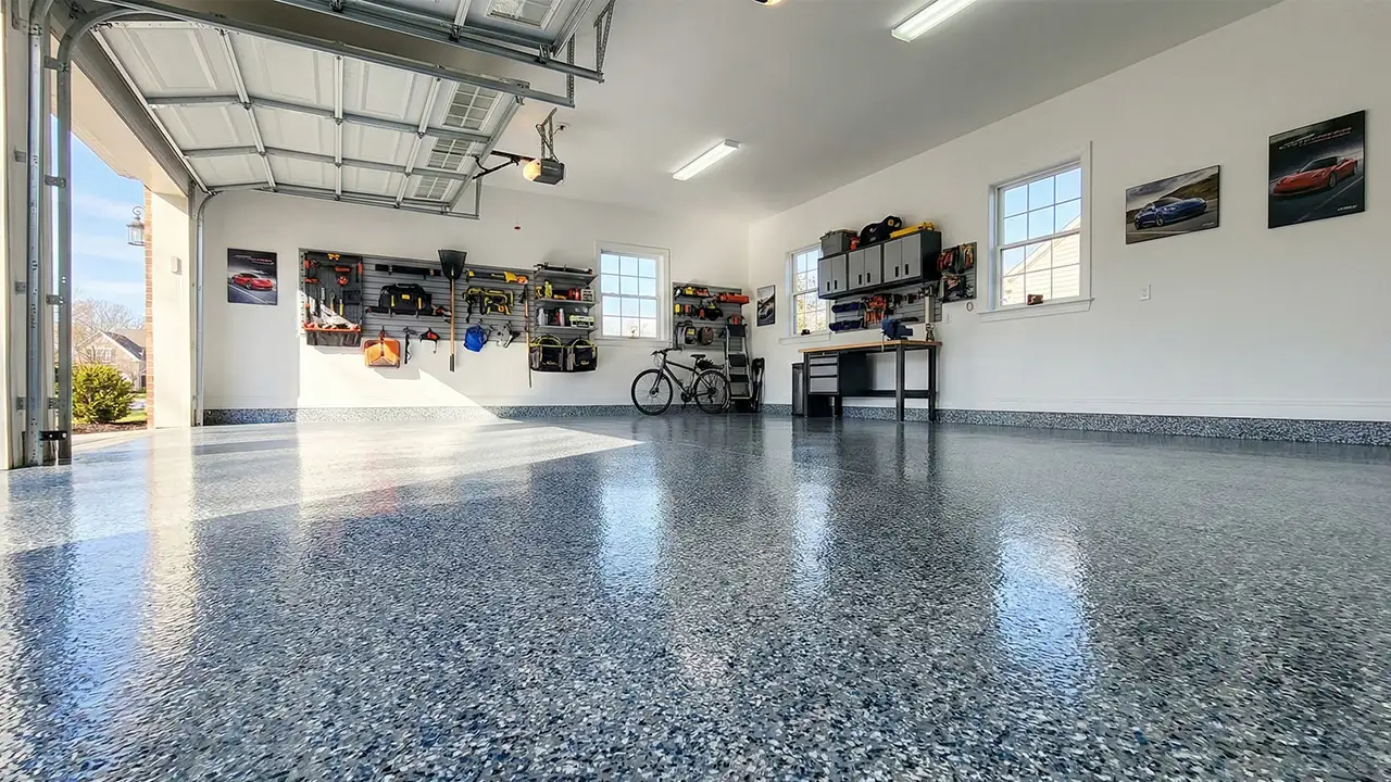Polyaspartic Floor Top Coating Garage Floor
